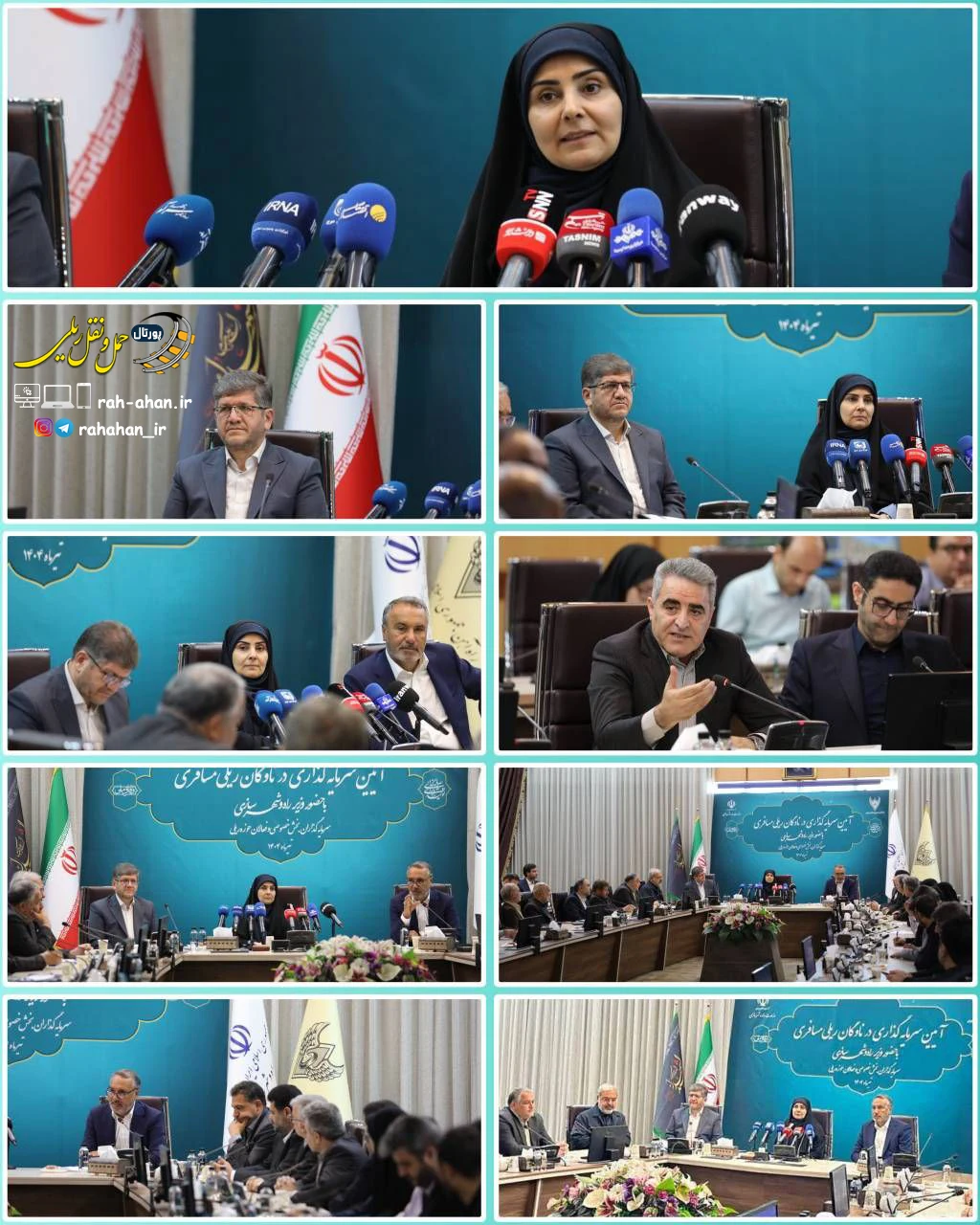 گزارش تصویری آیین امضای تفاهم نامه 8820 میلیاردی در راه آهن