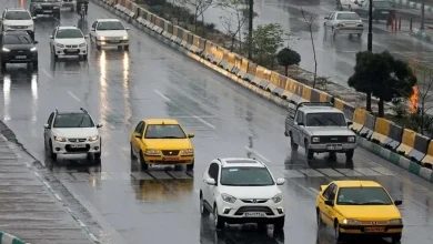 بارش باران شدید بهاری در تهران+ فیلم