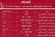 قیمت جدید انواع یخچال فریزر ساید بای ساید در بازار / ساید بای ساید ال جی، سامسونگ، بوش، اسنوا و...چند شد؟ + جدول اردیبهشت ماه ۱۴۰۵