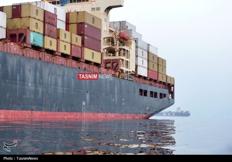 سپاه کشتی کانتینری اسراییل را در تنگه هرمز توقیف کرد + تصویر