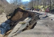 رانش زمین دقایقی قبل در آزادراه تهران _ پردیس+ فیلم