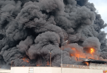 تصاویری از آتش سوزی هولناک در کارخانه یونولیت‌سازی گنبدكاووس