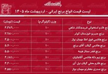 قیمت جدید انواع برنج ایرانی ۱۲ اردیبهشت ۱۴۰۵ / برنج ایرانی عنبربو، نیم‌دانه، صدری، هاشمی و...را کیلویی چند بخریم؟ + جدول