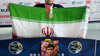 ایزدی مدال‌های طلا و برنز خود را به شهید ماکان نصیری اهدا کرد