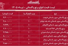 قیمت جدید انواع برنج پاکستانی ۱ تیر ۱۴۰۵