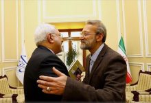 علت حضور ظریف و محقق داماد در منزل شهید لاریجانی + عکس