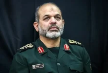 ببینید / خروج متفاوت سردار وحیدی از مصلی تهران و مراسم وداع با رهبر شهید