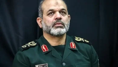 ببینید / خروج متفاوت سردار وحیدی از مصلی تهران و مراسم وداع با رهبر شهید