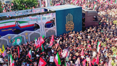نحوه تشییع رهبر شهید در جمکران