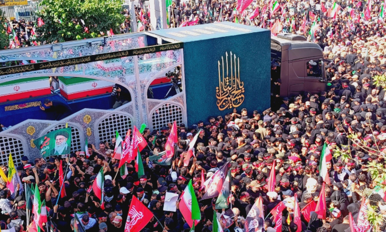 نحوه تشییع رهبر شهید در جمکران نحوه تشییع رهبر شهید در جمکران