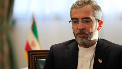 قاب متفاوت از تشییع رهبر شهید/ حضور علی باقری‌کنی با تصویر برادر شهیدش مصباح‌الهدی باقری‌کنی