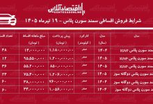 شرایط جدید فروش اقساطی سمند سورن در بازار/ با ۷۶۰ میلیون تومان سمند سورن صفر بخرید+ جدول تیرماه ۱۴۰۵