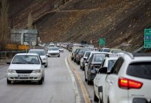 ترافیک در محور چالوس و آزادراه قزوین - کرج
