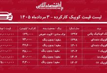 لیست قیمت کوییک کارکرده/ کوییک S در بازار چند؟+ جدول مردادماه ۱۴۰۵