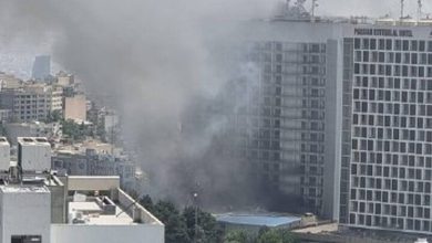آتش‌سوزی گسترده در تهران / هتل استقلال دچار حریق شد؟