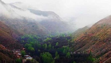 اسفیدان؛ روستایی گردشگری با منازل پلکانی، چشمه، آبشار و غار