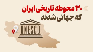 اینفوگرافیک/ ۳۰ محوطه تاریخی ایران که جهانی شدند